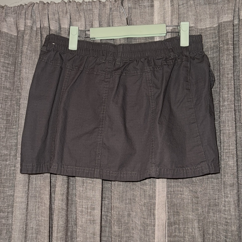 Women's Dark Gray Mini Skirt - Picture 2 of 3